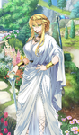 Heroic Spirit Dream Portrait: Artoria Pendragon (英霊夢装：アルトリア・ペンドラゴン?) in Fate/Grand Order, illustrated by Akira Ishida.