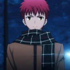 Широ с шарфом