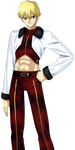 Gil's Old Private Clothes (ギル旧私服, Giru kyū shifuku?) in Fate/hollow ataraxia, illustrated by Takashi Takeuchi.