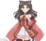 Silver Link character illustration of Rin Tohsaka in Fate/kaleid liner PRISMA☆ILLYA Nintendo 3DS Game.