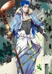Caster Stage 2 in Fate/Grand Order, illustrated by Mata.