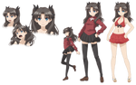 Conception de Tohsaka Rin par Silver Link dans Fate/kaleid liner PRISMA☆ILLYA.