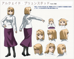 Fiche de Personnage d'Arcueid Brunestud produite par Lerche dans Carnival Phantasm.