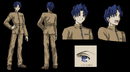 Studio DeenWP character sheet of Shinji in Fate/stay night.