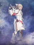 Mordred portrayed by Chihiro Kai in Fate/Grand Order THE STAGE - Divine Realm of the Round Table: Camelot Replica; Agateram stage adaptation.