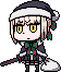 Santa Artoria Alter (Rider) in Fate/Pixel Wars, illustrated by Riyo.