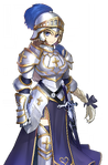 Ruler's Costume "Heavy Holy Maiden Armor" in Fate/EXTELLA LINK, Illustrated by Arco Wada.