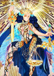 Tercera ascensión de Ruler en Fate/Grand Order, ilustrado por Toh Azuma.
