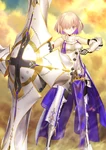 Shielder Paladin (シールダー・パラディーン?) in Fate/Grand Order, illustrated by Takashi Takeuchi.