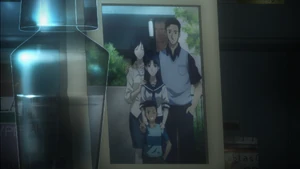 Kirie Fujou y su familia.