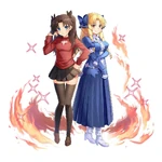 Grand Summoners Rin & Luvia 2.png (916 KB) Rin & Luvia as they appeared in Grand Summoners Collaboration.