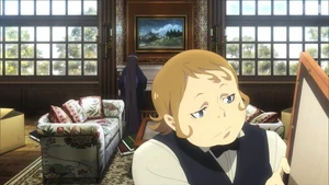 Young Goredolf working with Hishiri to repossess Amleth Wotan's possessions.