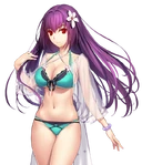 Verdant Summer Goddess (青翠の夏女神?) in Fate/Grand Order, illustrated by Hirokazu Koyama.