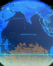 True extent of the Singularity, including even the Indian Ocean, as shown in the Fate/Grand Order - Absolute Demonic Front: Babylonia anime adaptation.