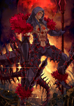 Berserker Stage 2 in Fate/Grand Order, illustrated by Shima Drill.