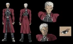 Studio DeenWP character sheet of Archer in Fate/stay night.