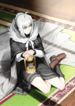 Cuarta ascensión de Assassin en Fate/Grand Order, ilustrado por Mineji Sakamoto.