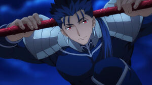 cu chulainn (fate and 2 more) drawn by hal_(haaaalhal)