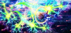 The Type 79 Iz Tula Seven Drive Mk. Mictlan intercepting ORT's tentacles while the Storm Border prepares to fire.