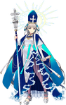 Ruler Stage 3 in Fate/Grand Order, illustrated by Eri Takenashi.