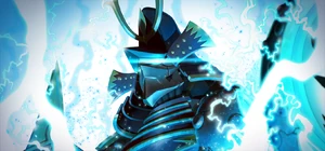 Golden Huge Bear's face.