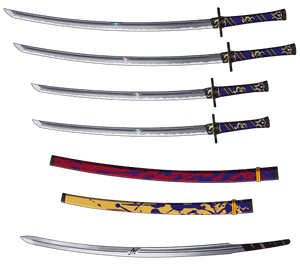 Miyamoto Musashi swords sprite