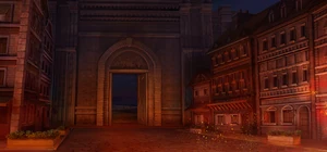 Sheffield's back gate open.