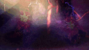 Roa turning himself into electricity.