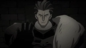 Agravain using his chains to turn the Enforcement Knights to his "hounds".