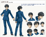 Fiche de Personnage de Tohno Shiki par Lerche dans Carnival Phantasm.