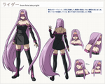 LercheWP's character sheet of Rider in Carnival Phantasm.