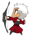 Archer in Capsule Servant, illustrated by Keikenchi.