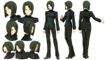 Ufotable's character sheet of Maiya in Fate/Zero.