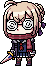 Berserker in Fate/Pixel Wars, illustrated by Riyo.