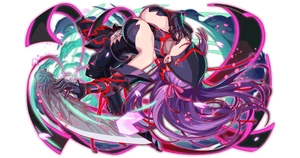 (狂乱する黒泥 間桐桜?) as she appeared in Crash Fever Collaboration.