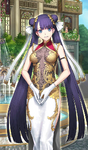 Atuendo Viajero de Espíritu Heroico: Martha (英霊旅装: マルタ, ?) en Fate/Grand Order, ilustrado por Mineji Sakamoto.