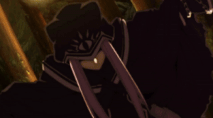 Ana revealing to Kingu that he is trapped in Merlin's illusion