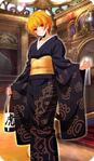 Heroic Spirit Formal Dress: Jaguar Man (英霊正装：ジャガーマン, Eirei Seisō: Jagāman?) in Fate/Grand Order, illustrated by Takao Aotsuki.