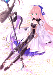 Cuarta ascensión de Caster en Fate/Grand Order, ilustrado por Takeuchi Takashi.