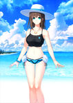 Swimsuit Charlotte (Caster) Stage 1 in Fate/Grand Order, illustrated by Takao Aotsuki.