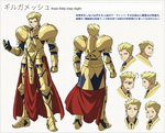 Gilgamesh character sheet in Carnival Phantasm.