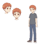 Young Shirou Character Sheet Emiya-san.png (127 КБ) Молодой Широ из Today's Menu for Emiya Family от UfotableВП, автор Токо Учимура.