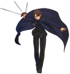 Kirei in Fate/tiger colosseum, illustrated by Yukio Hirai.