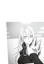 Lemina staring at her reflection in the dressing room of the Oslo Opera HouseWP.