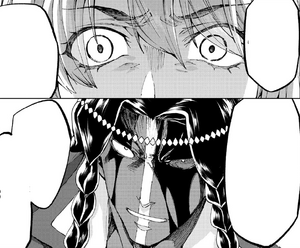 Medb listening to Geronimo's last words