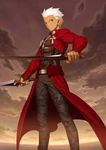 Archer Stage 1 in Fate/Grand Order, illustrated by Takashi Takeuchi.