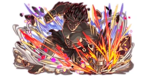  (黒化英霊・狂 ヘラクレス?) as he appeared in Crash Fever Collaboration.