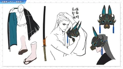 Concept art of Kondou Isami by pako.