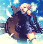 Mash illustrated by Takashi Takeuchi. Painted by Shimaudon. Finishing touches by Hirokazu Koyama.