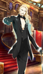 Heroic Spirit Formal Dress: Vlad III (英霊正装: ヴラド三世, англ. Heroic Spirit Formal Dress: Vlad III?) в Fate/Grand Order, автор Maeda Hirotaka.